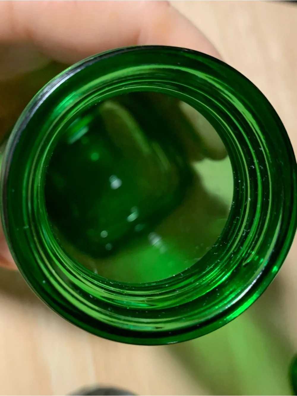 Duraglass Apothecary Square Jars W Lids GREEN - Vintage